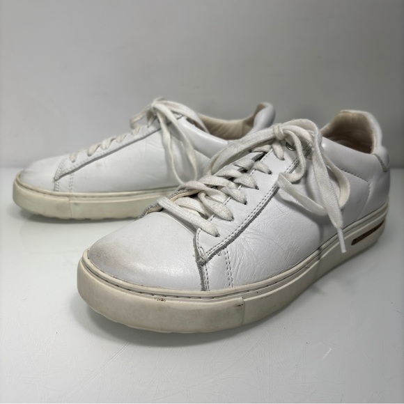 Birkenstock Bend White Leather Lace Up Sneaker White Size 36 - Picture 9 of 13